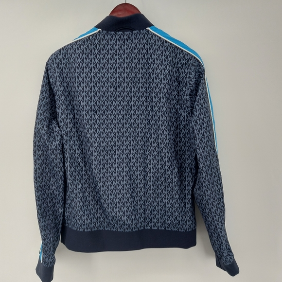 MICHAEL KORS MENS Logo Tape Baseball Jacket Size Medium - Picture 2 of 7